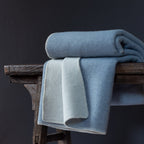 New Zealand Wool Bed Blanket – Blue Fog