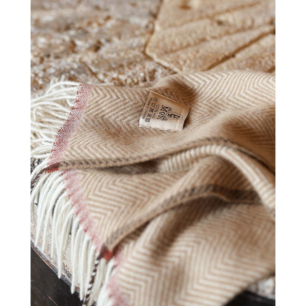 Denver Wool Throw – Crema