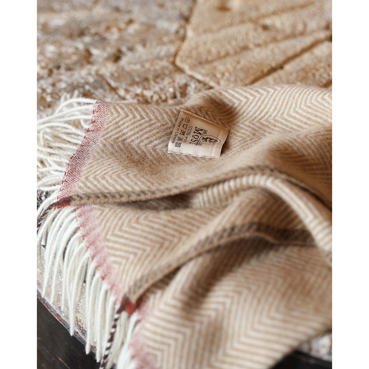 Denver Wool Throw – Crema