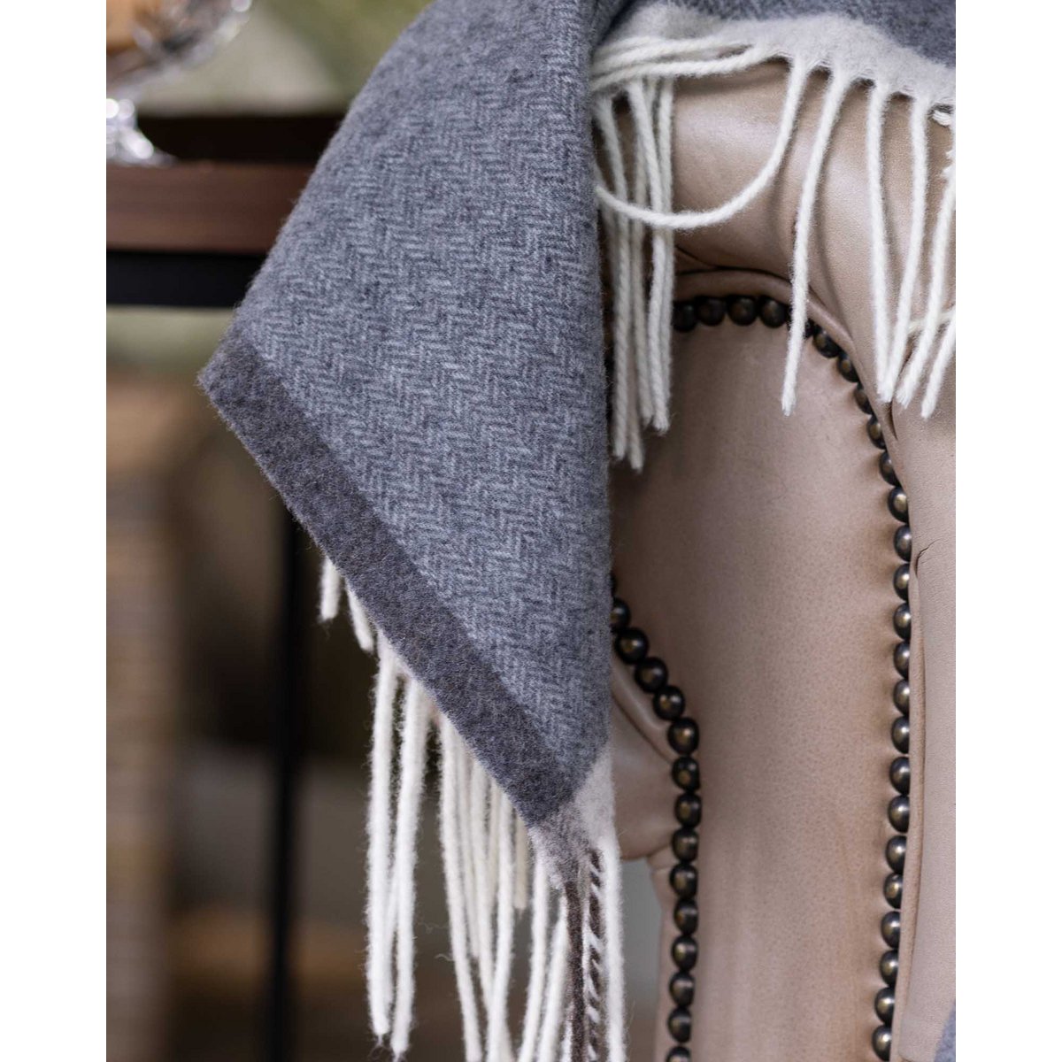 Milano Merino & Cashmere Throw – Grigio