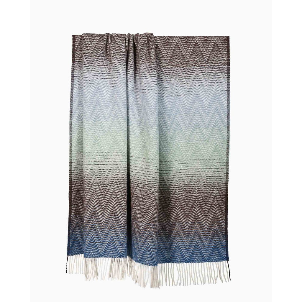 Manoria Wool Throw – Acqua