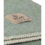 Wool Crib Blanket – Cool Mint, 100 × 140 cm