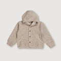 Kids' Merino Hooded Jacket – Sand