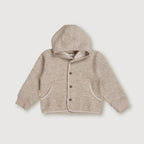 Kids' Merino Hooded Jacket – Sand