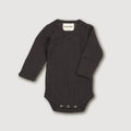 Baby Merino Rib Long-Sleeve Bodysuit – Storm