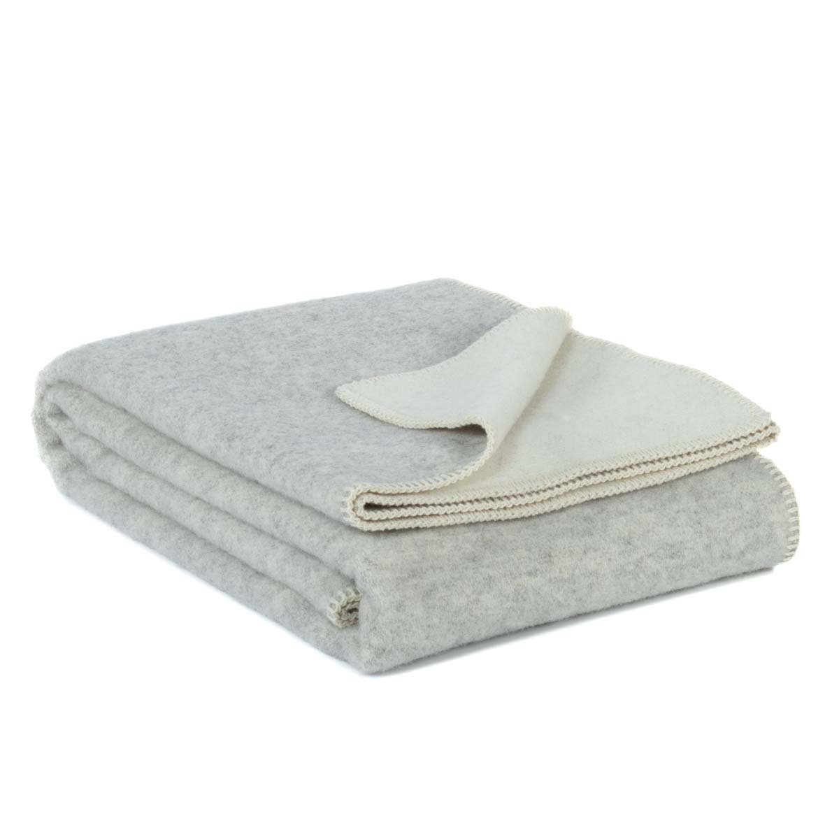 New Zealand Wool Bed Blanket – Grey Violet