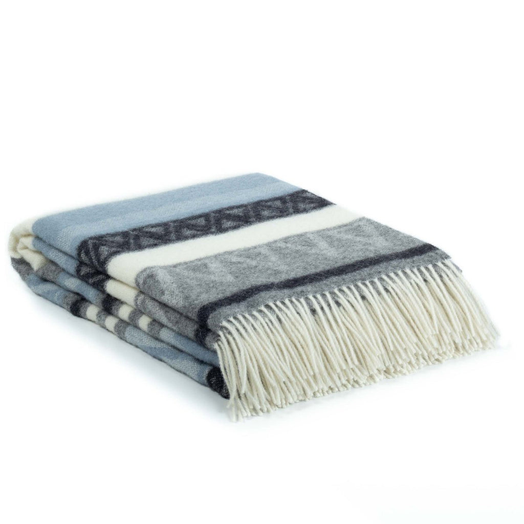 Triangel Wool Throw – Blue