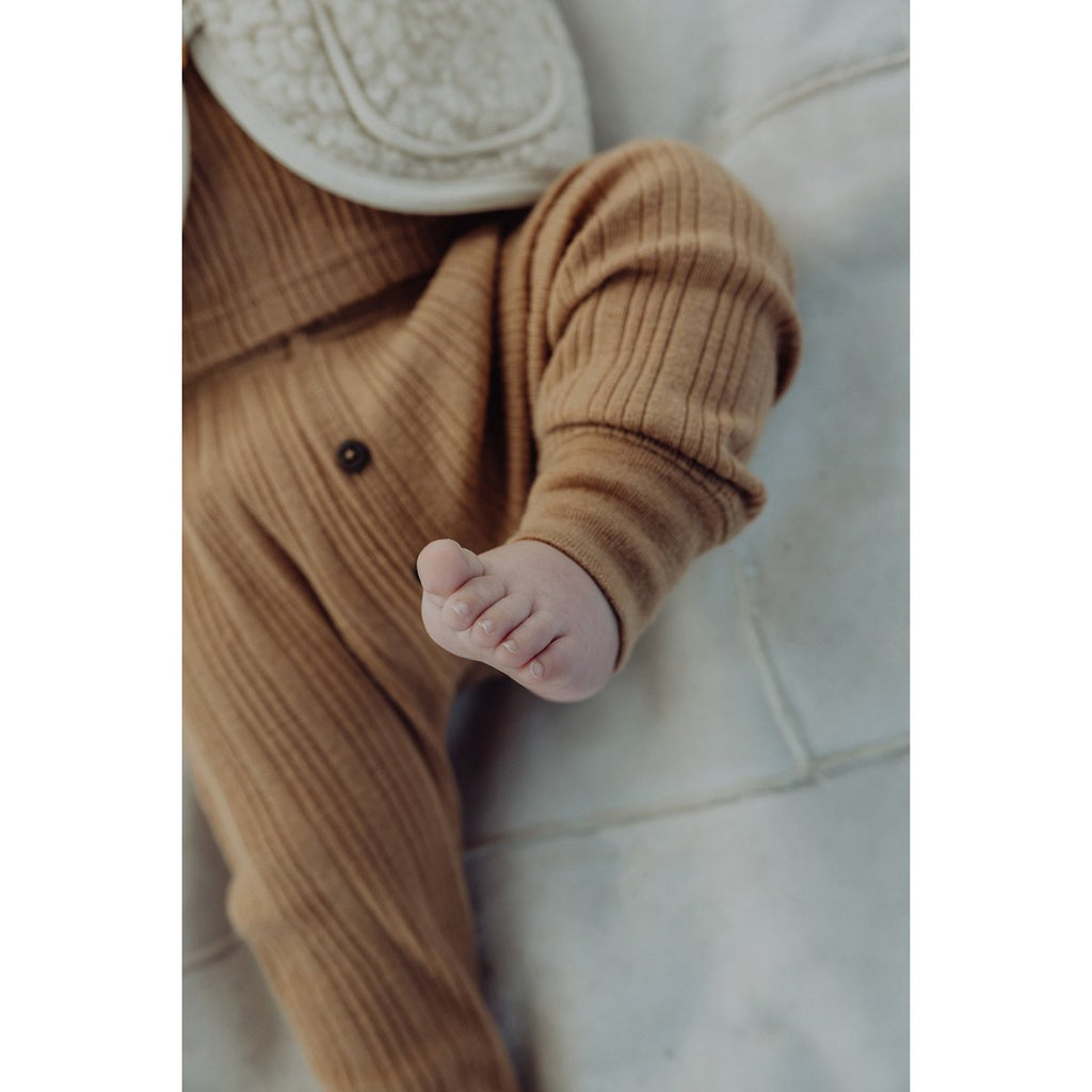 Kids' Merino Rib Leggings – Fawn