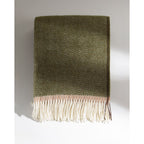 Denver Wool Throw – Olive