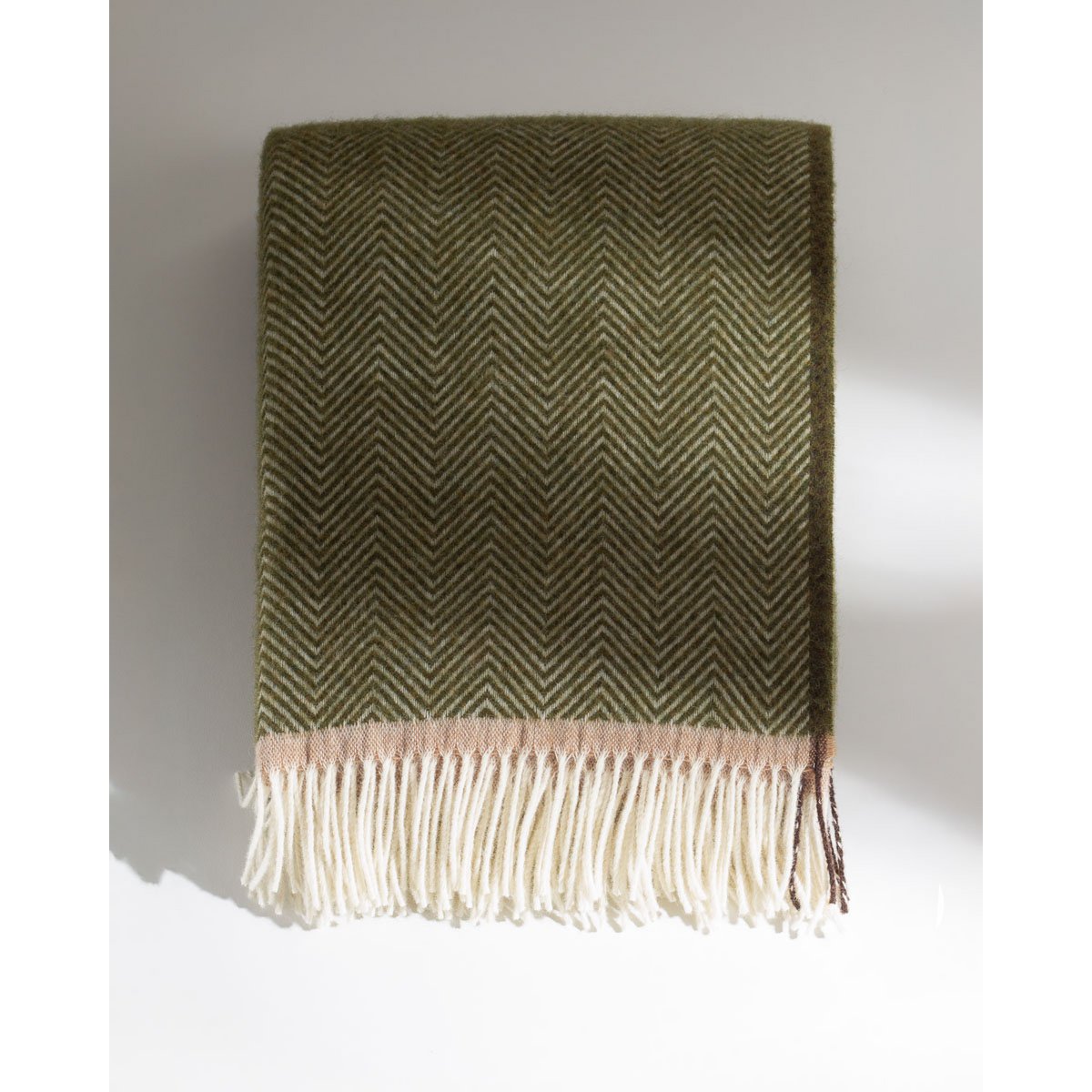 Denver Wool Throw – Olive