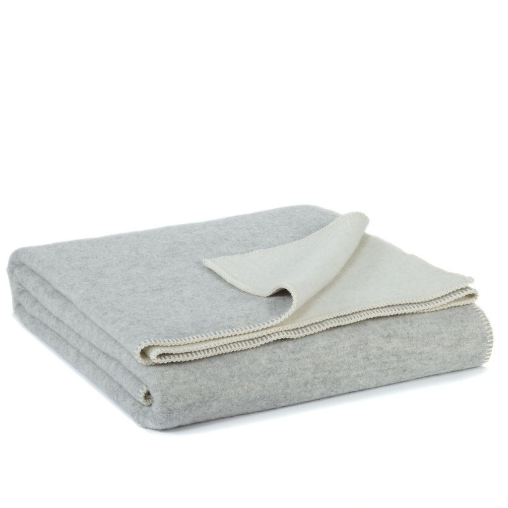 New Zealand Wool Bed Blanket – Grey Violet