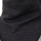 Close-up of the fine merino knit – dark grey