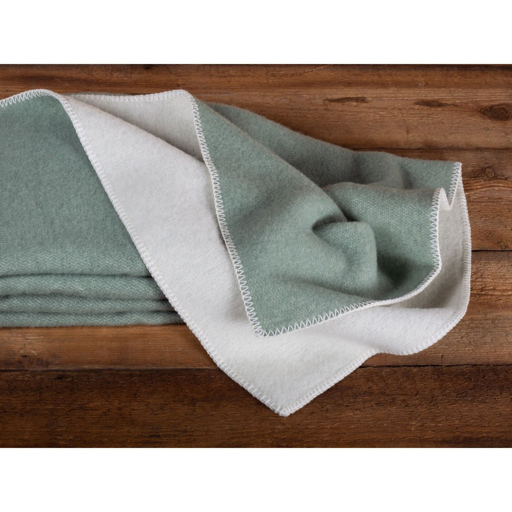 New Zealand Wool Bed Blanket – Cool Mint