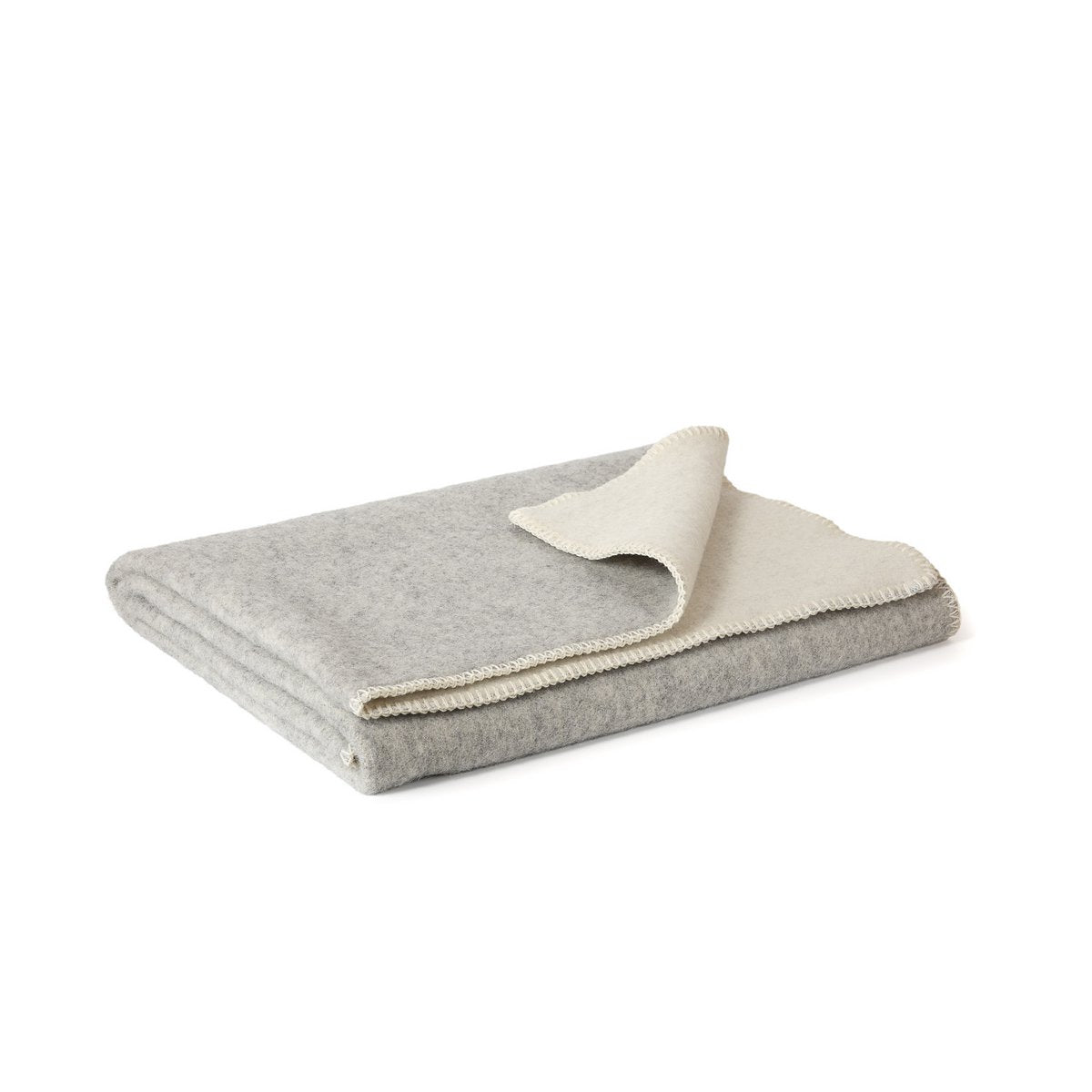 Wool Crib Blanket – Grey Violet, 100 × 140 cm