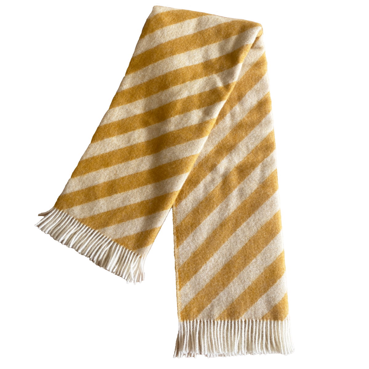 Filip Jacquard Wool Throw – Yellow, 130 × 180 cm