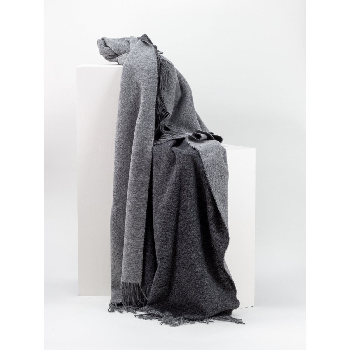 Onyx Reversible Wool Throw