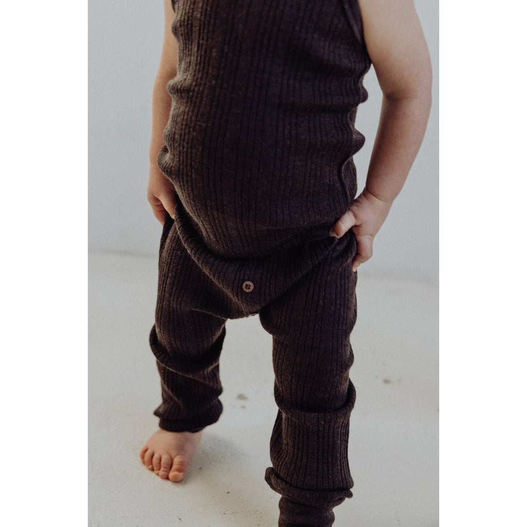 Kids' Merino Rib Leggings – Storm