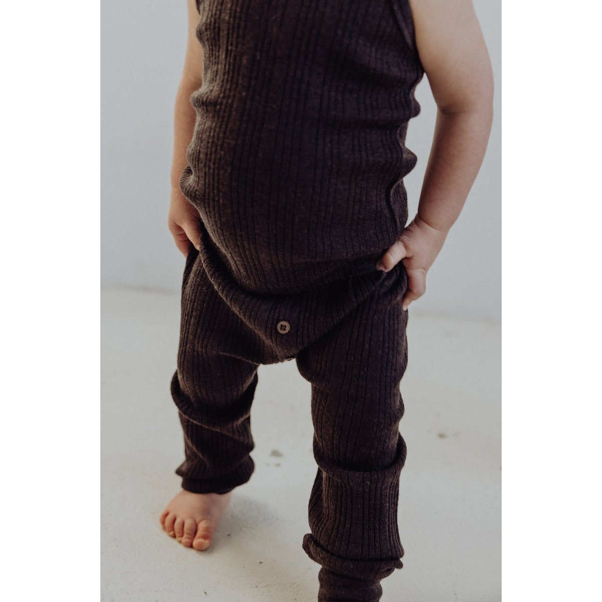 Kids' Merino Rib Leggings – Storm