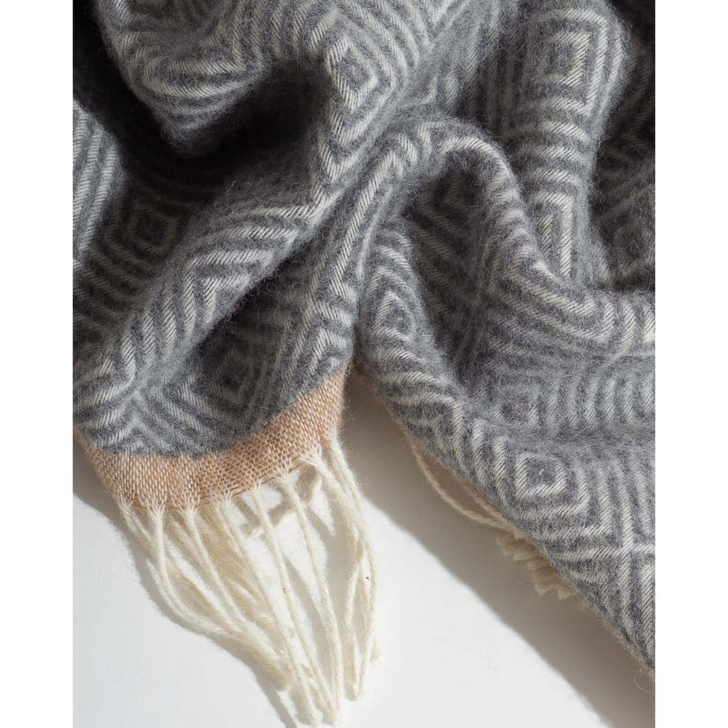 Venezia Wool Throw – Grey