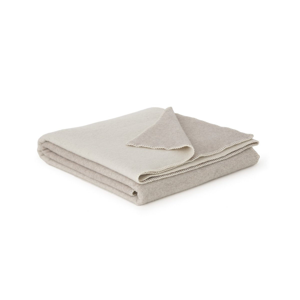 Merino & Cashmere Bed Blanket – Ivory Dune