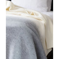 Merino & Cashmere Bed Blanket – Ivory Mist, Double