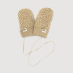 Kids' Wool Sherpa Mittens – Soft Sand