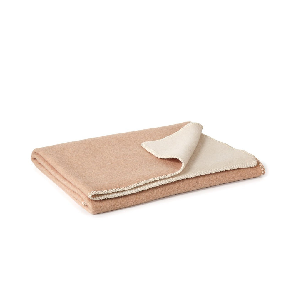 Wool Crib Blanket – Cuban Sand, 100 × 140 cm