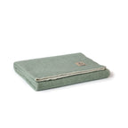 Wool Crib Blanket – Cool Mint, 100 × 140 cm