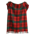 Tartan Noel Wool Throw – Red & Green