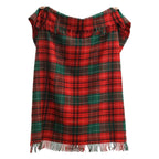Tartan Noel Wool Throw – Red & Green