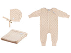 LOVE Gift Set For Baby - Blanket, Romper and Bonnet