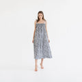 Linen Ballade Dress - Porcelain Flowers