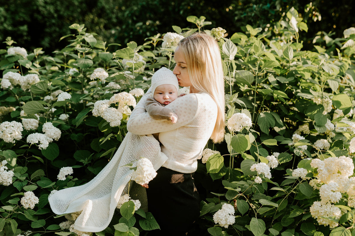 Merino wool baby blanket DELIGHT