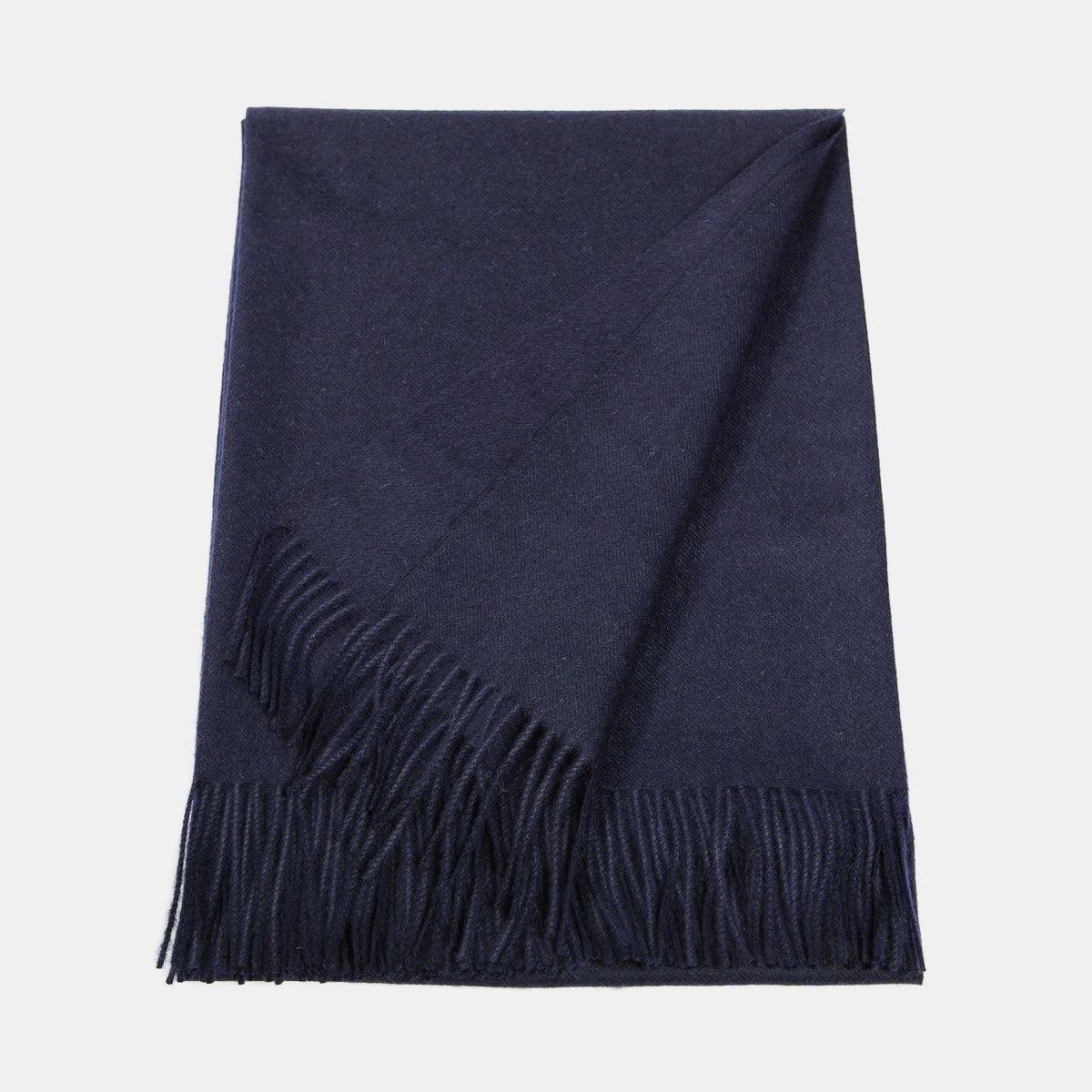 Natural Baby Alpaca Maxi-Scarf with Fringes